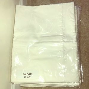 10 Pillow cases (5 sets) white for hotel/inns